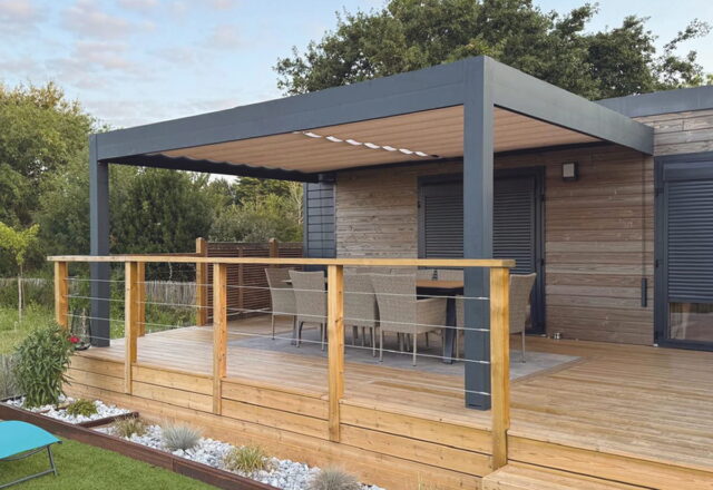 Alutoile double, configuration façade, toile déployée